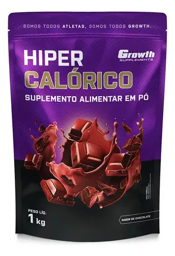 Hipercalórico Growth Supplements 1kg Sabor Chocolate
