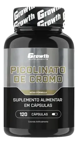 Picolinato de Cromo Growth Supplements 120 Cápsulas