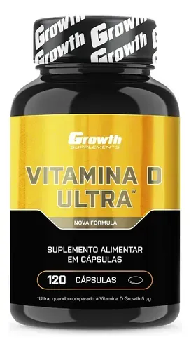Vitamina D Ultra 120 Cápsulas - Growth Supplements