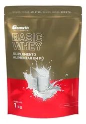 Proteína Growth Supplements Basic Whey 1kg Natural - Foto oficial e menor preço