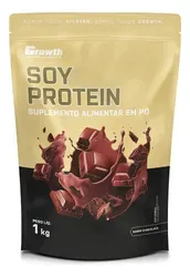 Proteína Isolada de Soja Growth Supplements Sabor Chocolate 1 kg - Foto oficial e menor preço