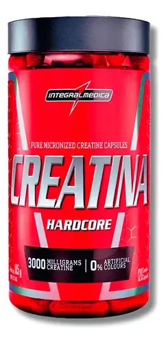 Creatina Integralmedica 120 Cápsulas Hardcore Monohidratada