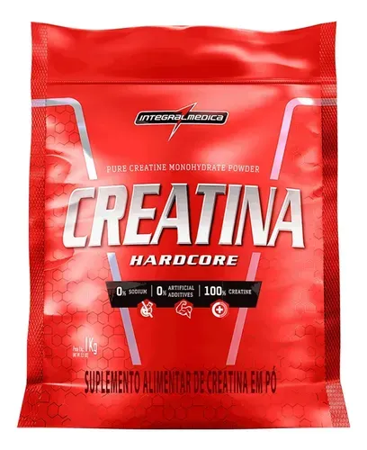 Creatina Monohidratada Integralmédica Hardcore 1kg Sem Sabor