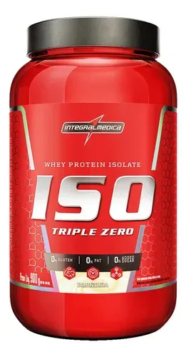 Suplemento Integralmedica ISO Triple Zero Whey Protein Isolado Baunilha 900g