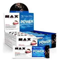 Barra de Proteína Max Titanium 41g - Sabor Napolitano - Foto oficial e menor preço
