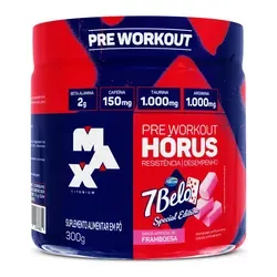 Suplemento em pó Max Titanium Pré Treino Hórus 7 Belo Max 300g - Foto oficial e menor preço