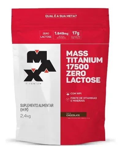 Hipercalórico Max Titanium Mass Titanium 17500 Zero Lactose 2,4kg