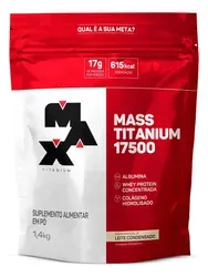 Suplemento em Pó Max Titanium Mass Titanium Refil 17500g Sabor Leite Condensado - Foto oficial e menor preço
