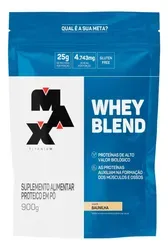 Suplemento Max Titanium Whey Blend 900g Baunilha - Foto oficial e menor preço