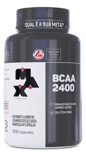 Suplemento BCAA 2400 Max Titanium 200 Cápsulas