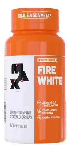 Termogênico Max Titanium Fire White 60 Cápsulas Branco