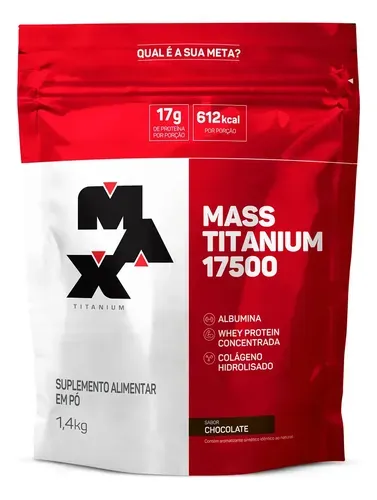 Hipercalórico Max Titanium Mass Titanium 1,4kg Titânio