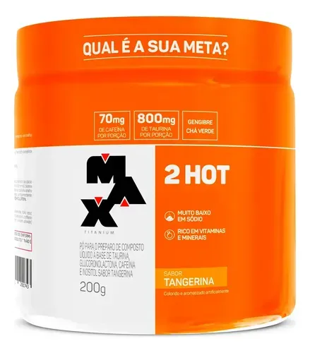 Termogênico Ultimate 2Hot 200g Max Titanium Tangerina