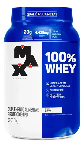Whey Protein Concentrado Max Titanium Sabor Leite