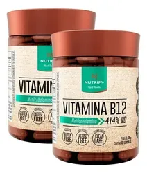Suplemento Nutrify Vitamina B12 Metilcobalamina 60 Cápsulas - Foto oficial e menor preço