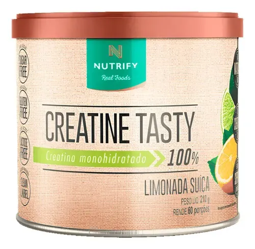 Creatina Nutrify Tasty 210g Sabor Limonada Suíça