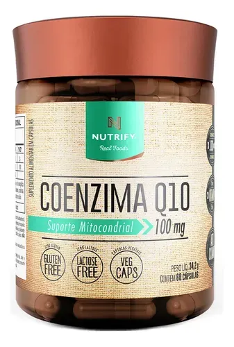 Coenzima Q10 Nutrify Vitaminas e Minerais Sem Sabor