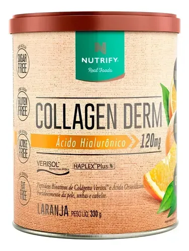 Suplemento Nutrify Collagen Derm Sabor Laranja 330g