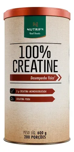 Creatine 100% Sem Glúten Lata 600g Nutrify