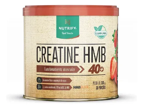 Creatina HMB Nutrify Sabor Morango 300g