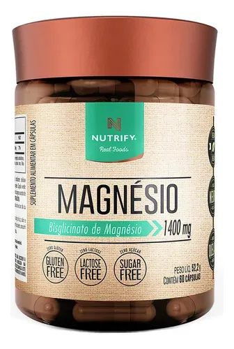 Magnésio Nutrify 60 Cápsulas Sem Sabor