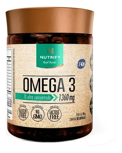 Suplemento Nutrify Ômega 3 TG Ultra Concentrado 60 Cápsulas