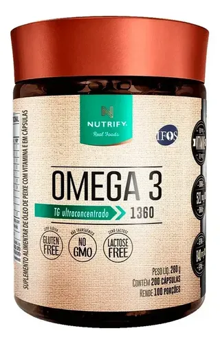 Ômega 3 TG Ultraconcentrado 200 Cápsulas Nutrify