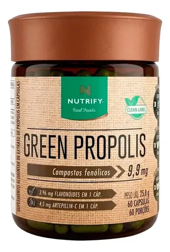 Própolis Verde Nutrify 60 Cápsulas