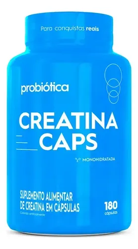 Creatina Caps Monohidratada 180 Cápsulas Probiótica