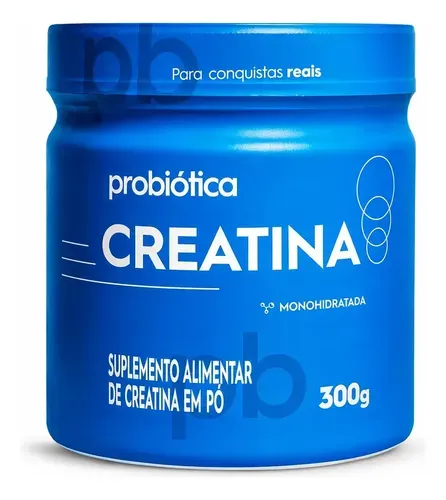 Creatina Probiotica Monohidratada 300g Sem Sabor Natural / Sem Sabor