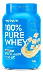 Suplemento Probiótica 100% Pure Whey 900g Chocolate Branco - Foto oficial e menor preço