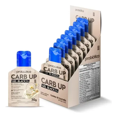 Suplemento Carboidrato Carb Up Gel Black 10x30g Probiótica - Foto oficial e menor preço