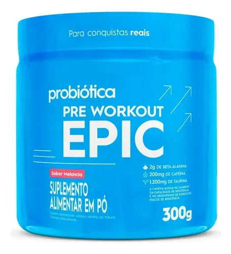 Pré Treino Epic Pré Workout 300g Melancia Probiótica