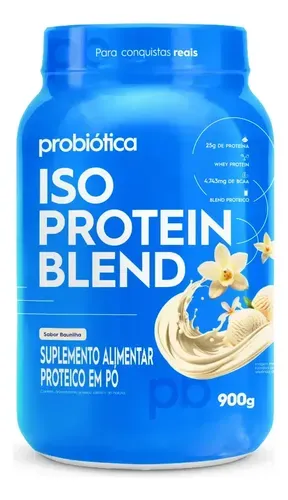 Whey Protein Probiótica Iso Blend Baunilha 900g