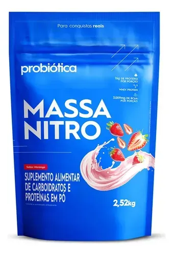Suplemento Hipercalórico Massa Nitro 2,52kg Probiótica