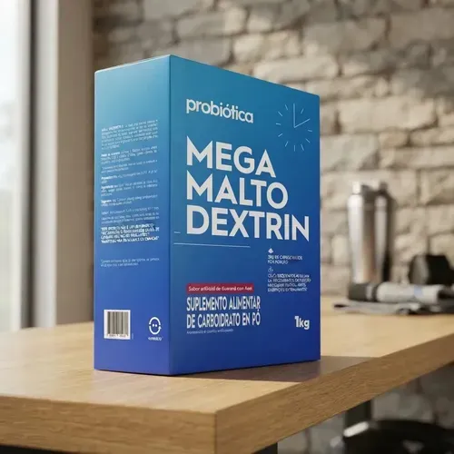 Suplemento Mega Maltodextrin Probiótica 1kg Sabor Guaraná Com Açaí