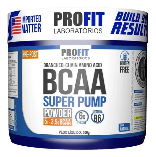 BCAA 6:1:1 Em Pó Super Pump 300g Profit Labs