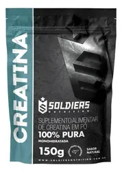 Creatina 150g Suplemento Monohidratada em Pó 100% Pura - SOLDIERS NUTRITION - Foto oficial e menor preço