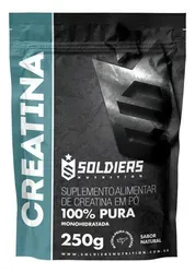 Creatina 250g Suplemento Monohidratada em Pó 100% Pura - SOLDIERS NUTRITION - Foto oficial e menor preço