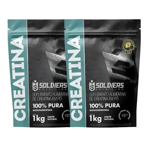 Creatina Soldiers Nutrition em pó Sem sabor 1kg