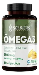 Ômega 3 2800mg 60 Cápsulas DHA EPA Óleo Peixe - Soldiers Nutrition - Foto oficial e menor preço