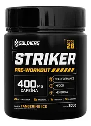 Pré-treino Soldiers Nutrition Striker 400mg Tangerina Ice 300g - Foto oficial e menor preço