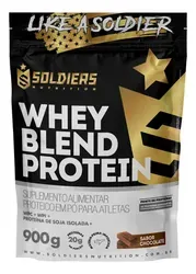 Whey Blend Protein Concentrado e Isolado 900g Sabor Chocolate - Foto oficial e menor preço