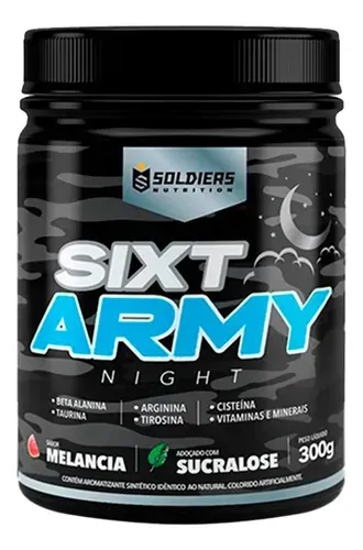 Pré-Treino Soldiers Nutrition Sixt Army Night 300g Melancia
