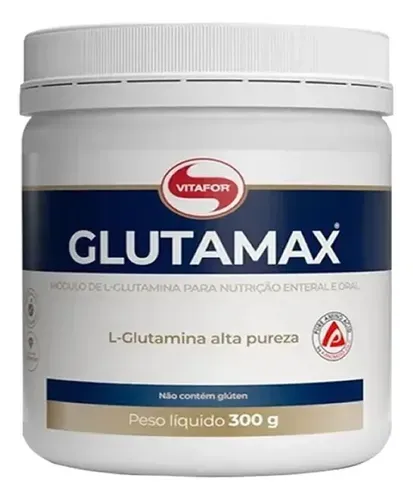 Suplemento Vitafor Glutamina em Pó 300g Natural / Sem Sabor