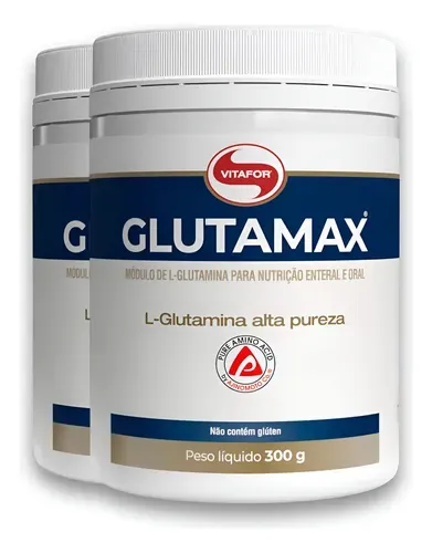 Glutamina Vitafor Glutamax 300g Kit 2 Unidades