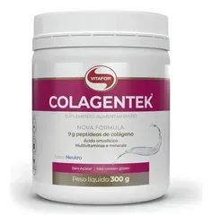 Colágeno Colagentek Neutro 300g Vitafor Sem Sabor Natural / Sem Sabor - Foto oficial e menor preço