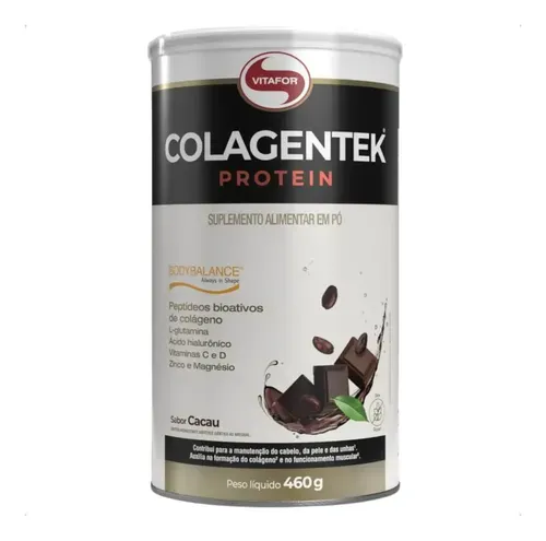 Suplemento Com Colágeno Colagentek Protein Cacau 460g Chocolate