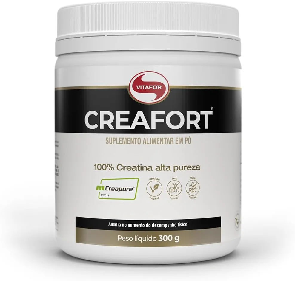 Creatina Monohidratada Vitafor Creafort Creapure 300g Neutro - Foto oficial e menor preço
