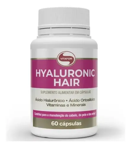 Suplemento Vitafor Hyaluronic Hair 60 Cápsulas